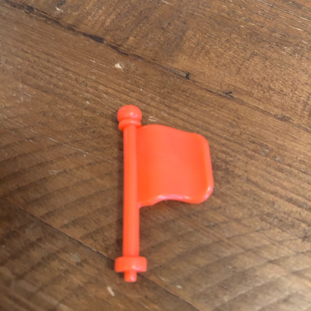 Fisher Price Little People Orange Flag Playground Race Track Main Street as is